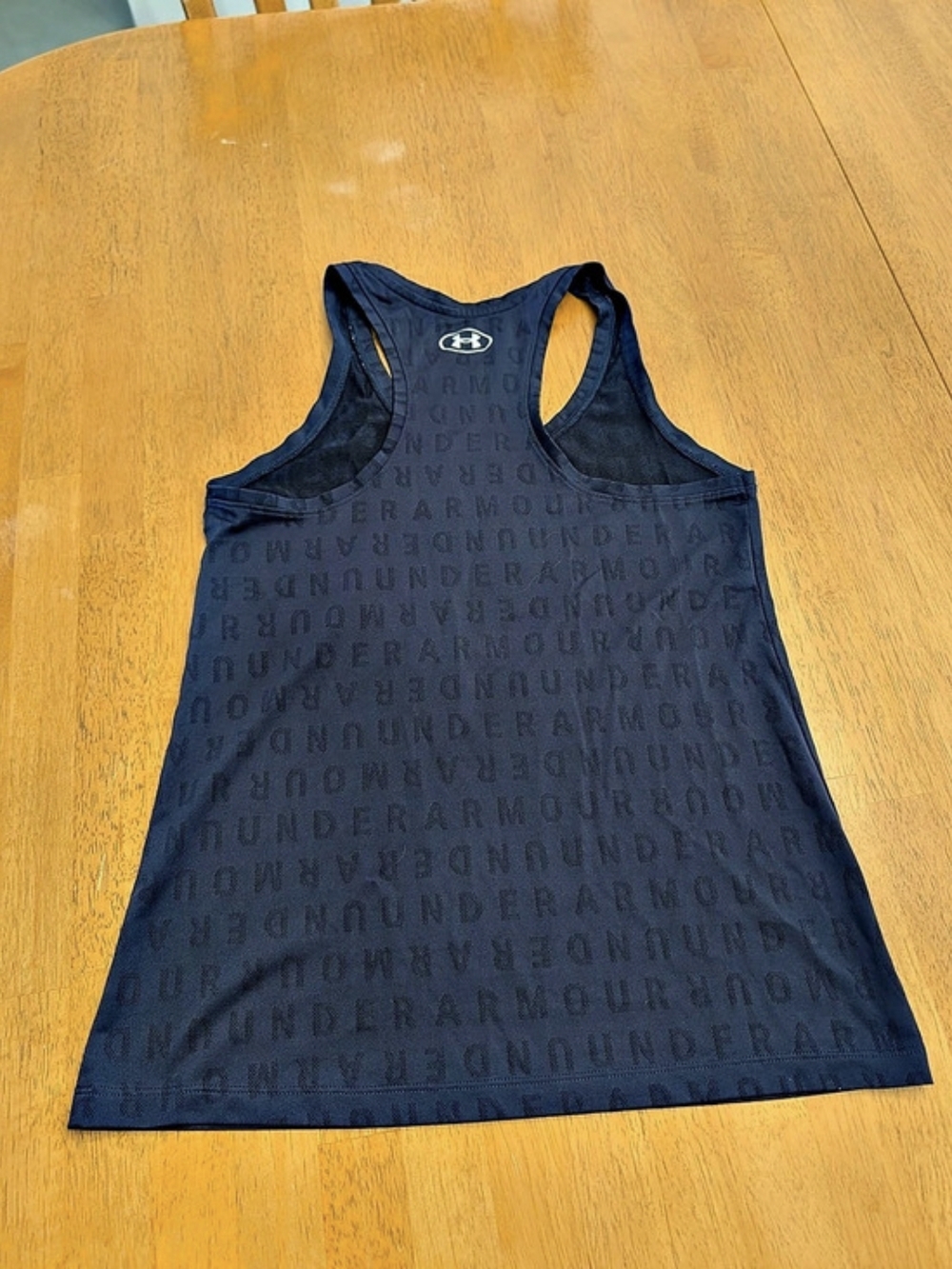 Under Armour Navy Racerback Tank Small - Picture 2 of 4